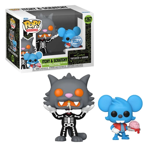 FUNKO POP ITCHY E SCRATCHY - 1267 EDIÇAO ESPECIAL