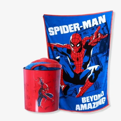 KIT MANTA COM BALDE HOMEM - ARANHA - MARVEL 