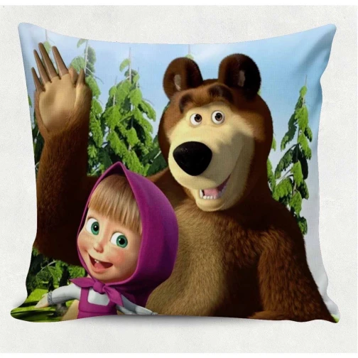 ALMOFADA 40X40 MASHA E O URSO 