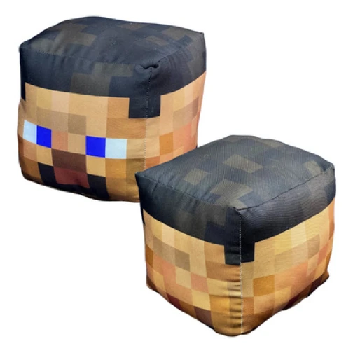 ALMOFADA FORMATO CUBO MINECRAFT -  STEVE 