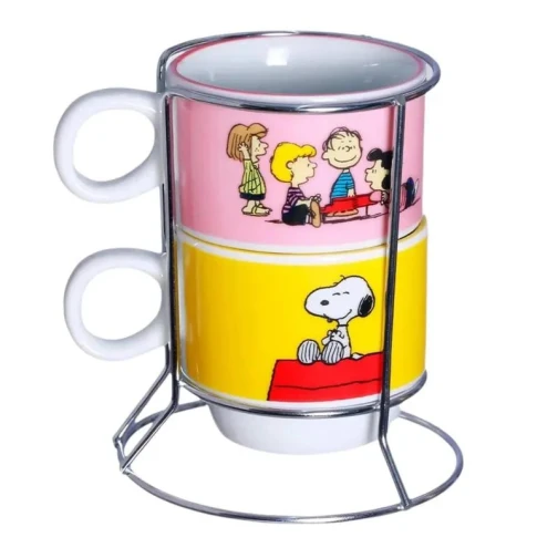 KIT COM DUAS CANECAS SNOOPY 