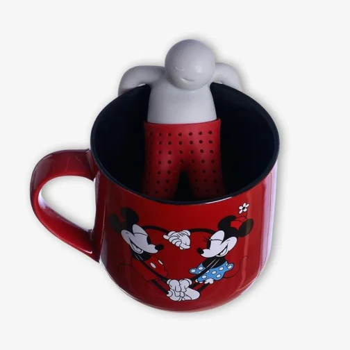 CANECA COM INFUSOR MICKEY E MINNIE - DISNEY 