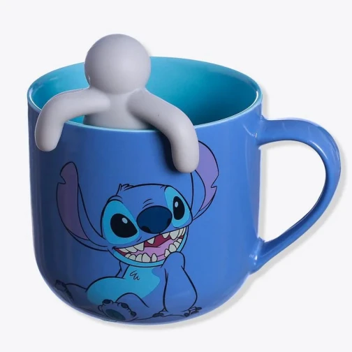 CANECA COM INFUSOR STITCH RELAXA - DISNEY 