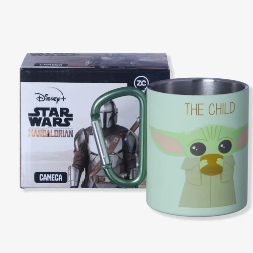 CANECA MOSQUETÃO BABY YODA - THE MANDALORIAN 