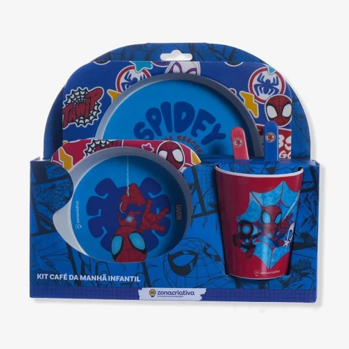 KIT ALIMENTAÇÃO INFANTIL HOMEM-ARANHA - MARVEL 