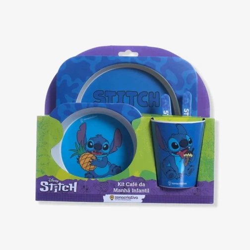 KIT ALIMENTAÇÃO INFANTIL STITCH - DISNEY 