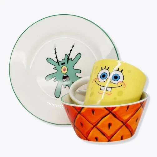 KIT ALIMENTAÇÃO BOB ESPONJA 