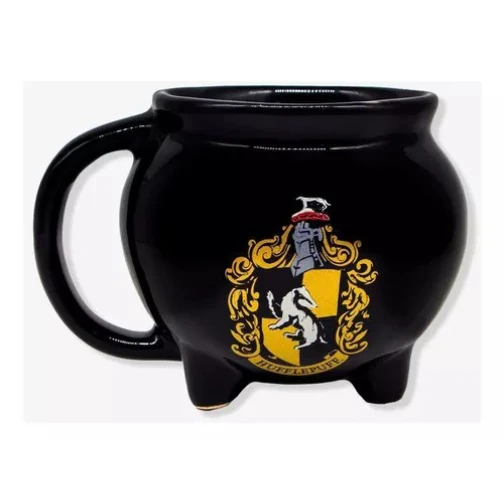 CANECA 3D CALDEIRÃO LUFA-LUFA - HARRY POTTER 