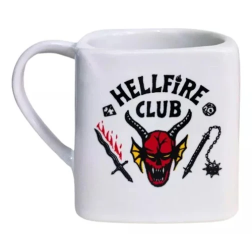 CANECA QUADRADA HELLFIRE CLUB - STRANGER THINGS 