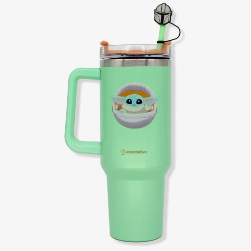 COPO TÉRMICO TUMBLER BABY YODA - STAR WARS 