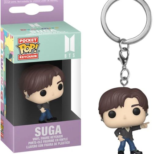 CHAVEIRO FUNKO POCKET POP KEYCHAIN BTS - SUGA