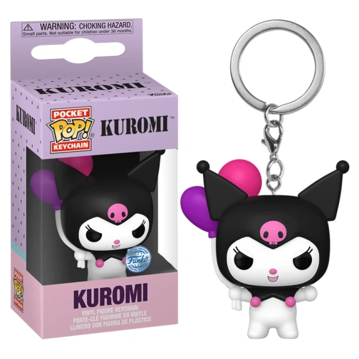 CHAVEIRO FUNKO POCKET POP KEYCHAIN HELLO KITTY - KUROMI 