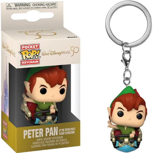 CHAVEIRO FUNKO POCKET POP KEYCHAIN WALT DISNEY WORLD 50TH ANNIVERSARY - PETER PAN 