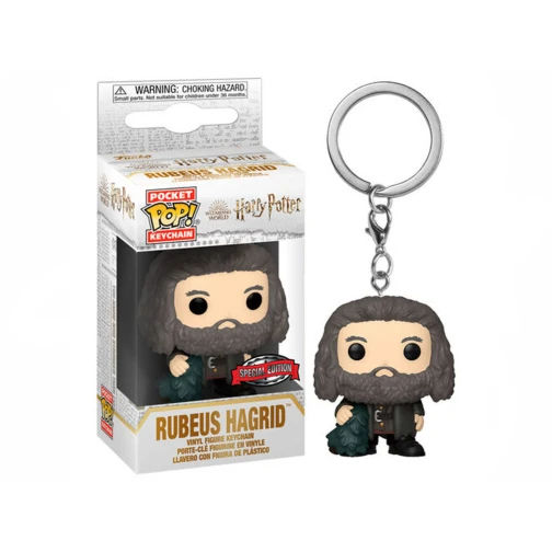 CHAVEIRO FUNKO POP KEYCHAIN HARRY POTTER HOLIDAY - RUBEUS HAGRID 57976 