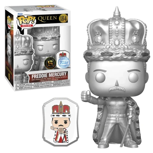 FUNKO POP ROCKS QUEEN EXCLUSIVE - FREDDIE MERCURY C/PIN 184