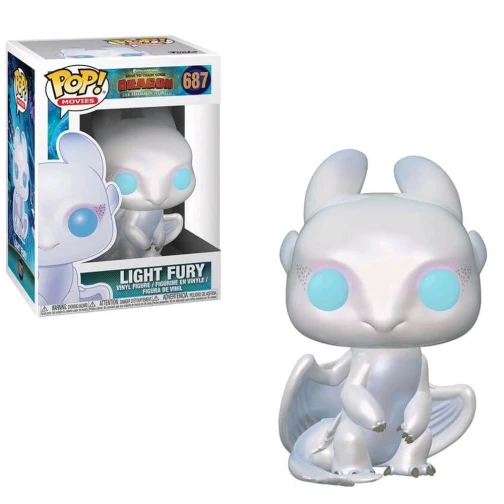 FUNKO POP MOVIES COMO TREINAR SEU DRAGÃO 3 EXCLUSIVE DIAMOND - LIGHT FURY 687 