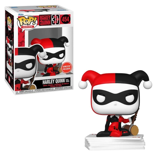 FUNKO POP HEROES HARLEY 30TH EXCLUSIVE - ARLEQUINA WITH CARDS 454