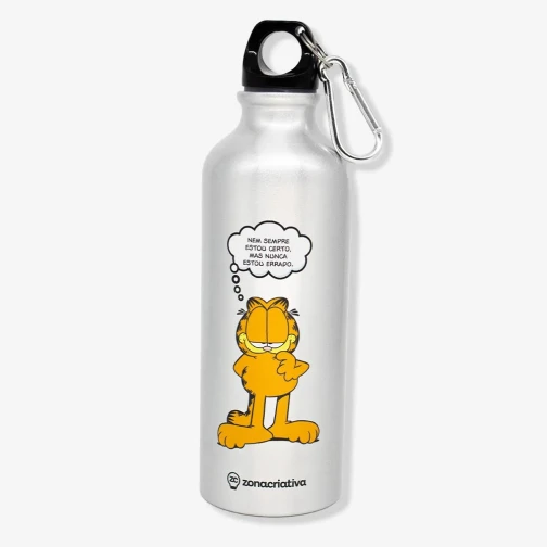 GARRAFA COM MOSQUETÃO GARFIELD 