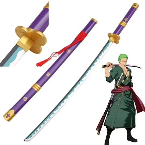 KATANA DE LED EMMA ROXA ZORO ONE PIECE 