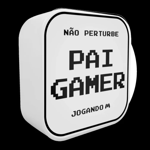 BOX LUMINÁRIA PAI GAMER JOGANDO 