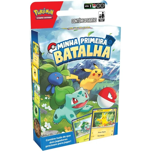 DECK POKÉMON MINHA PRIMEIRA BATALHA PIKACHU E BULBASSAUR 