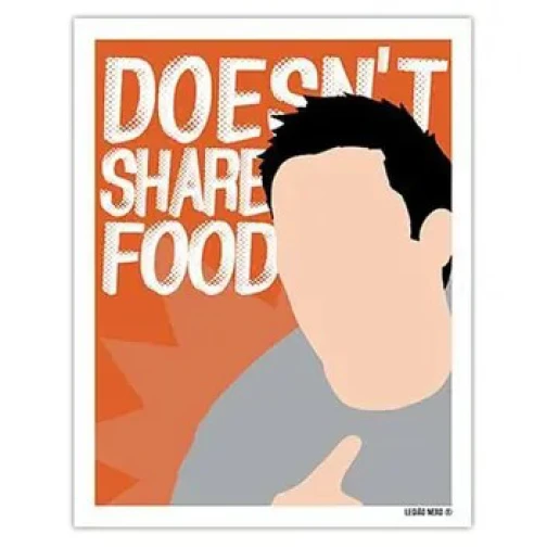 PLACA DECORATIVA DOESN´T SHARE FOOD 