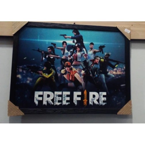 QUADRO DECORATIVO FREE FIRE 