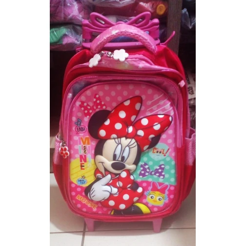 MOCHILA DE RODINHA MINNIE 