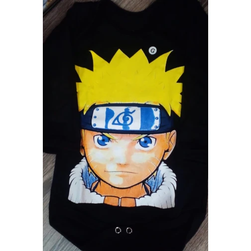 BODY BEBÊ MANGA LONGA ESTAMPA NARUTO 